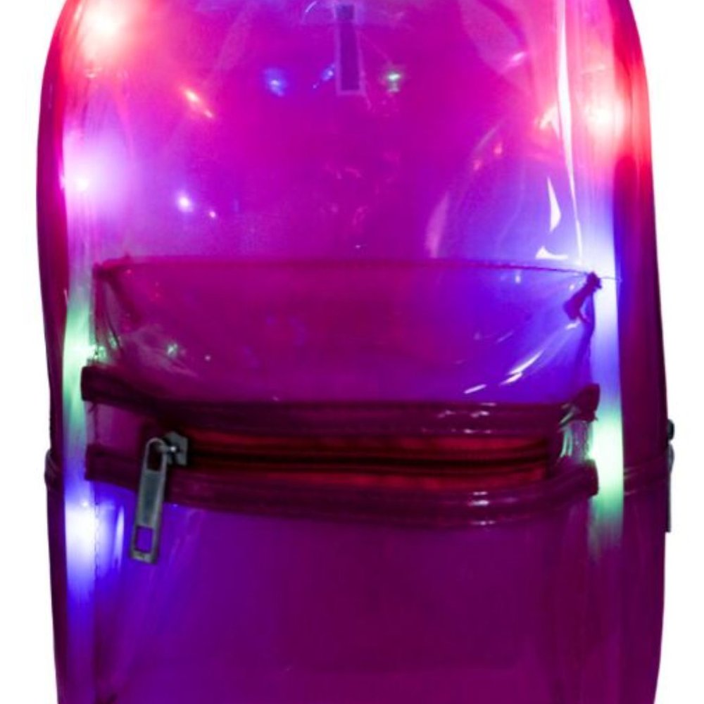 New LED Rave Ladies Cute Festival Pink Shoulder Party Backpack